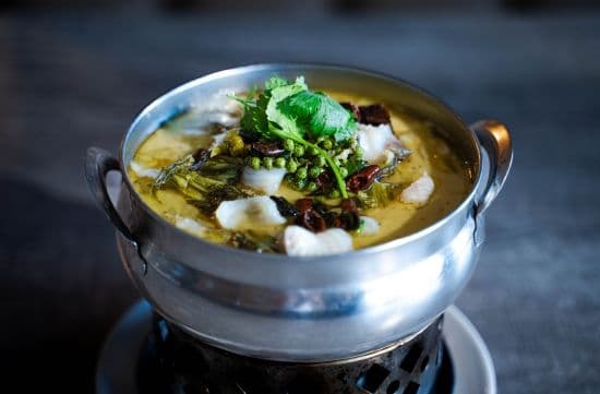 (Single) Spicy Sauerkraut Fish HotPot(Spicy)  / (單點) 金湯酸菜魚(辣)