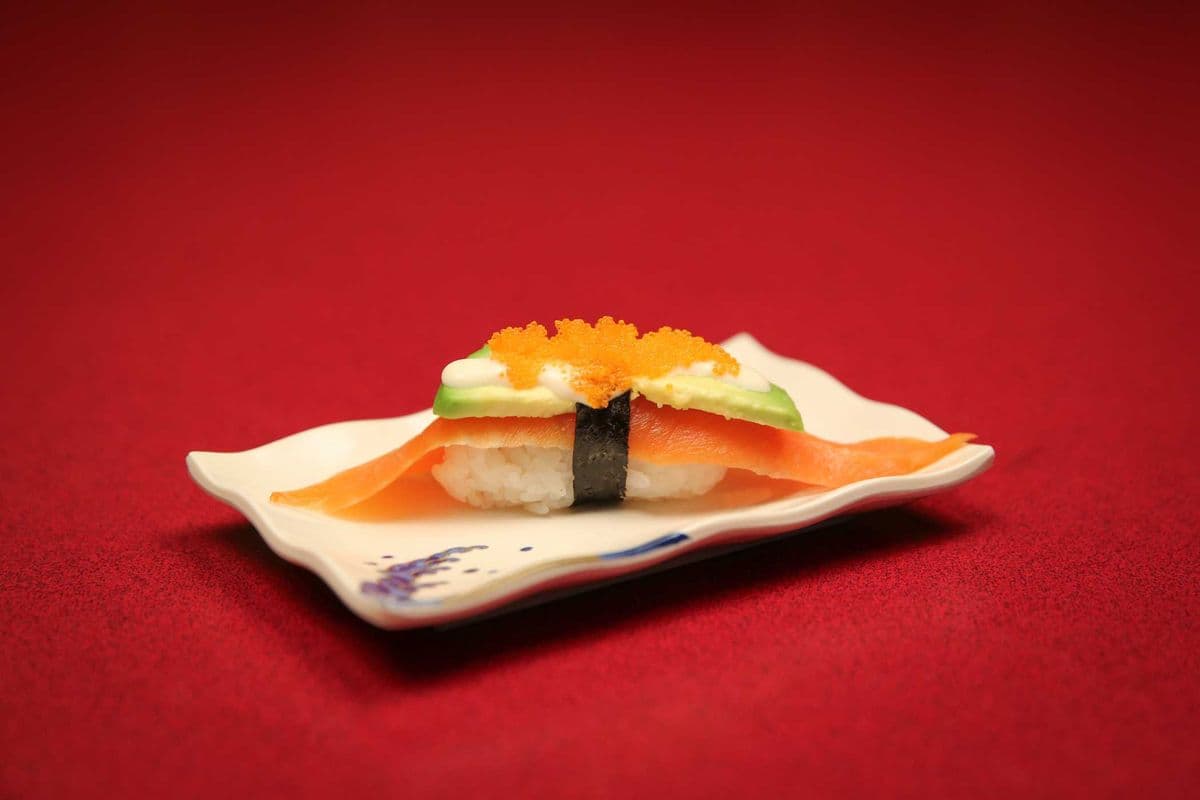 24. Special Smoked Salmon Sashimi (1 pc)