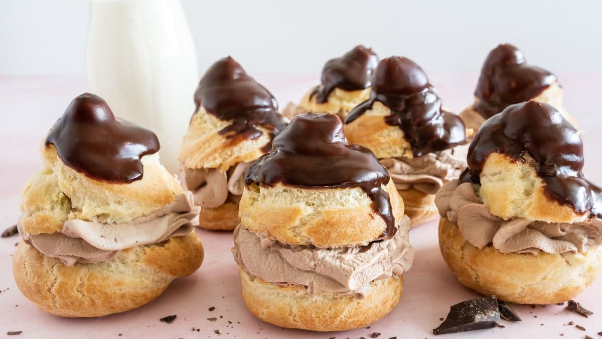 House Made Dark Chocolate Cream Puffs