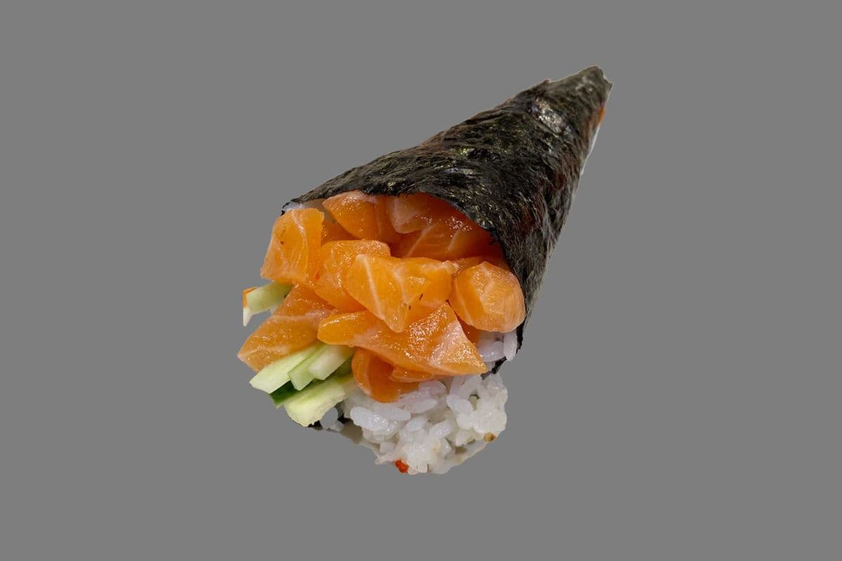 M13. Spicy Salmon Maki Hand Cone