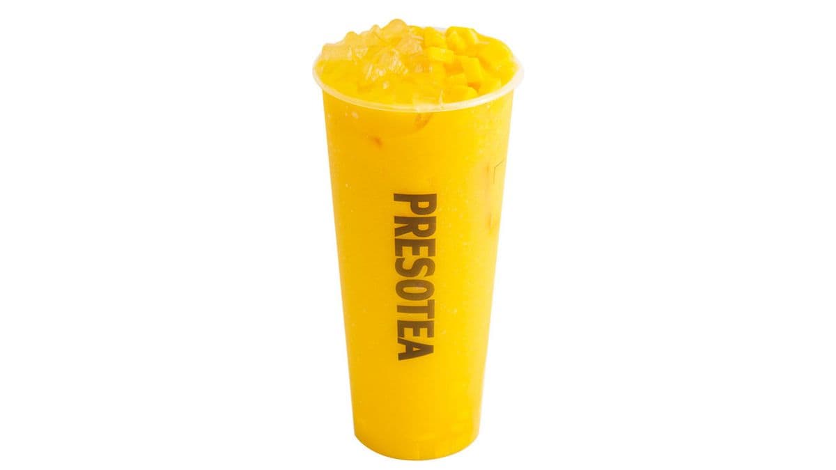 Fresh Mango Slush with Aloe Vera / Frappé glacé mangue fraîche et aloès