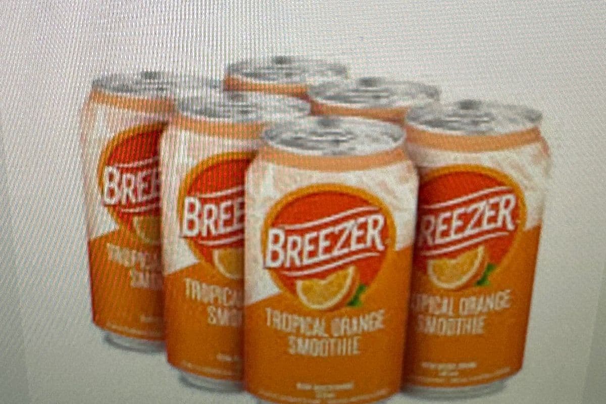 Breezer Rum (Tropical Orange Smoothie) (6 x 355 ml Cans)