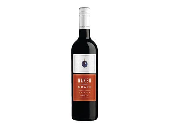 Naked Grape Merlot, 750mL red wine (12.50% ABV)