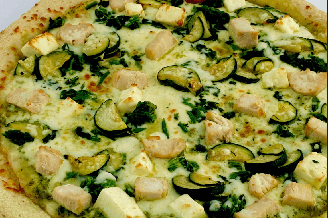 Party Chicken Pesto Pizza