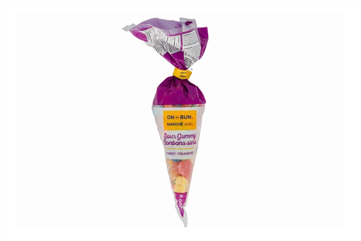 On The Run Sour Gummy Candy Cone (200g) 77154