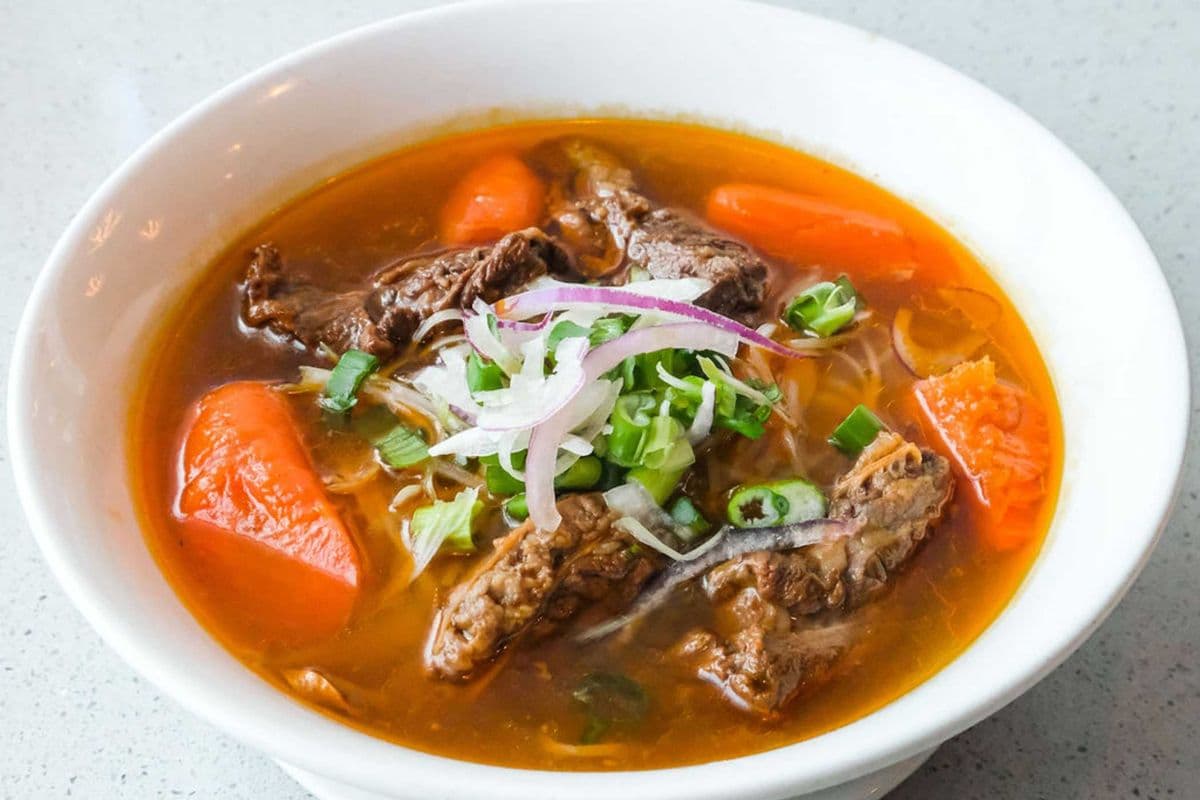 23. Vietnamese Beef Stew with Rice Noodle Soup