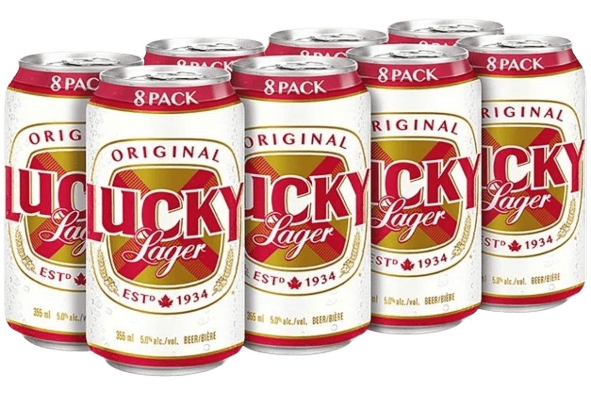 Lucky Lager 355ml 8pk Can