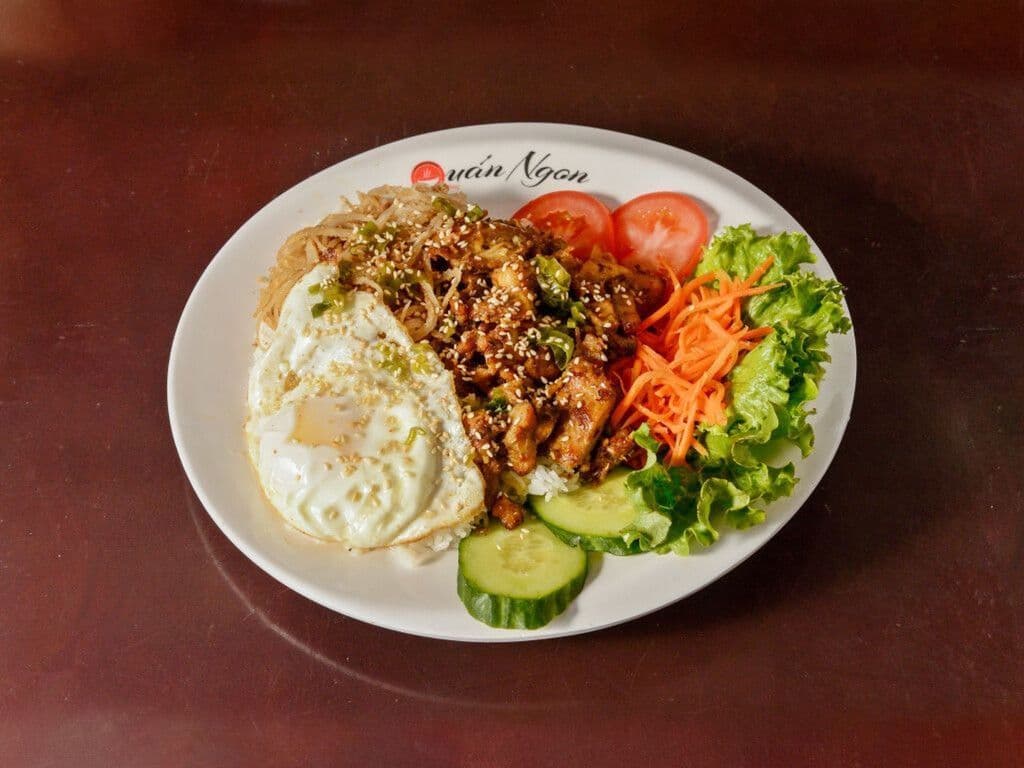 E2. Grilled Chicken Rice Dish and Egg Rice Dish