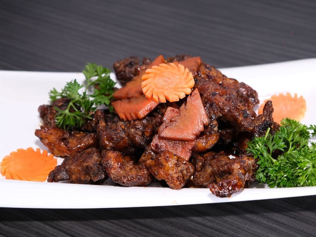 Crispy Pork in Orange Sauce (Spicy) (陈皮汁炒猪肉)