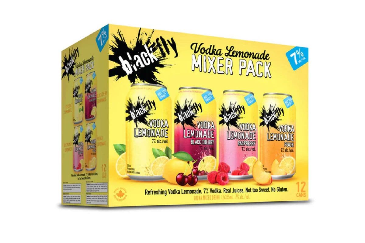 Black fly Vodka Lemonade Mixer Pack (12 x 355 ml)