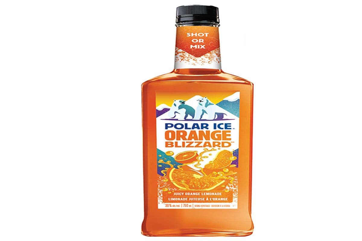 897239. POLAR ICE ORANGE BLIZZARD VODKA (1 x 750ML)