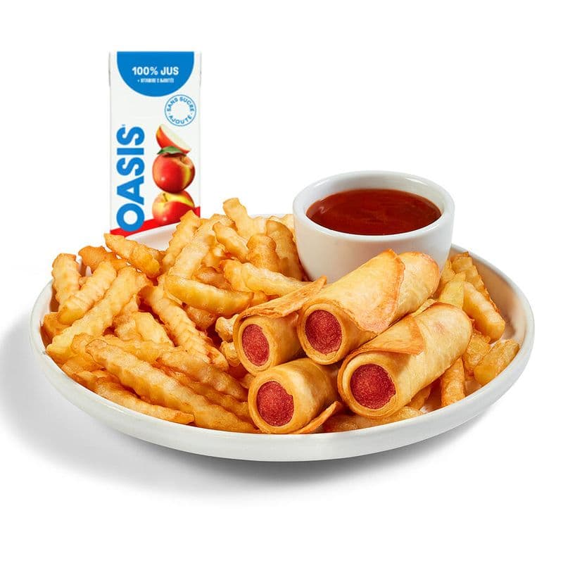 Saucisses Enfants / 4 Sausage Rolls Meal