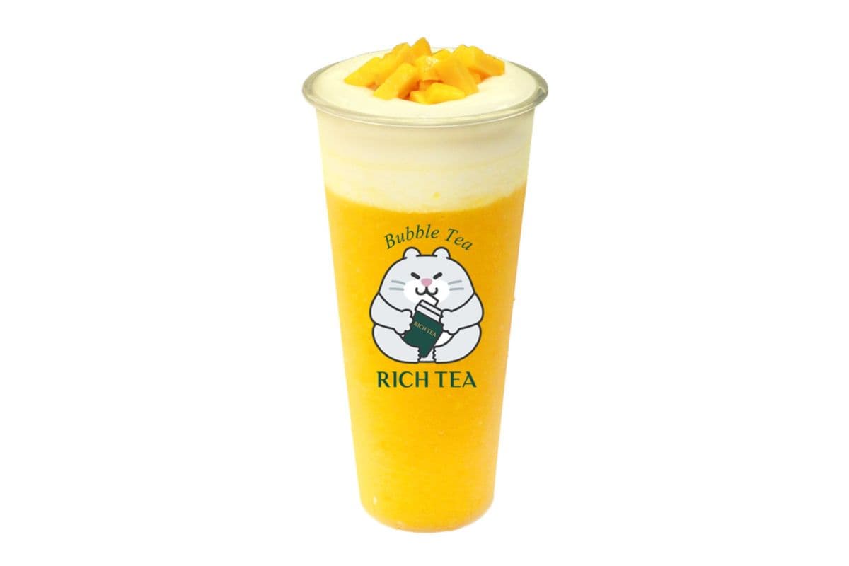 Fresh Mango Slush with Cream