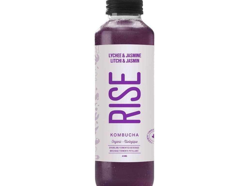 RISE KOMBUCHA ORG LYCHEE & JASMINE 414ML