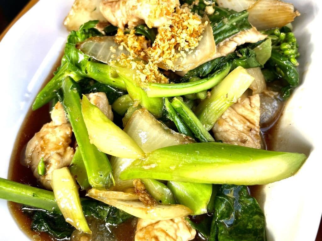 Gailan Tofu Garlic w/ Rice