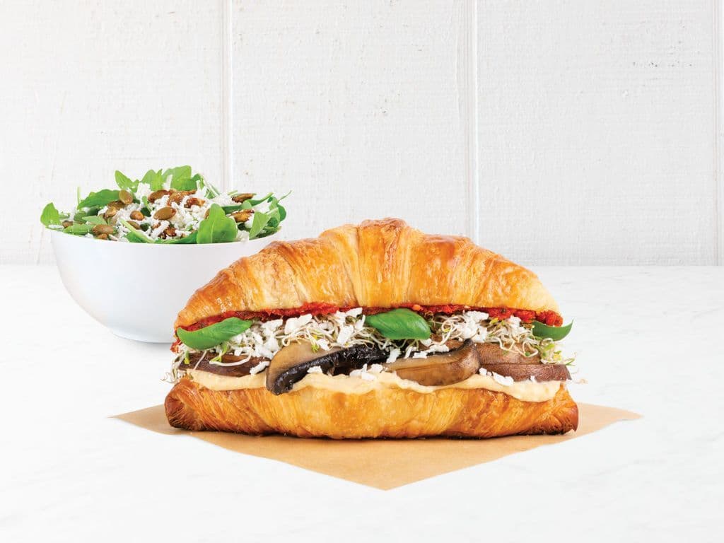 Croissant Sandwich & Side Salad Combo