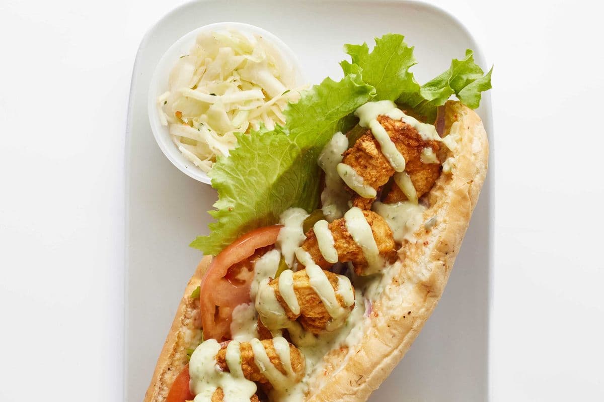 Shrimp PO Boy Sandwich