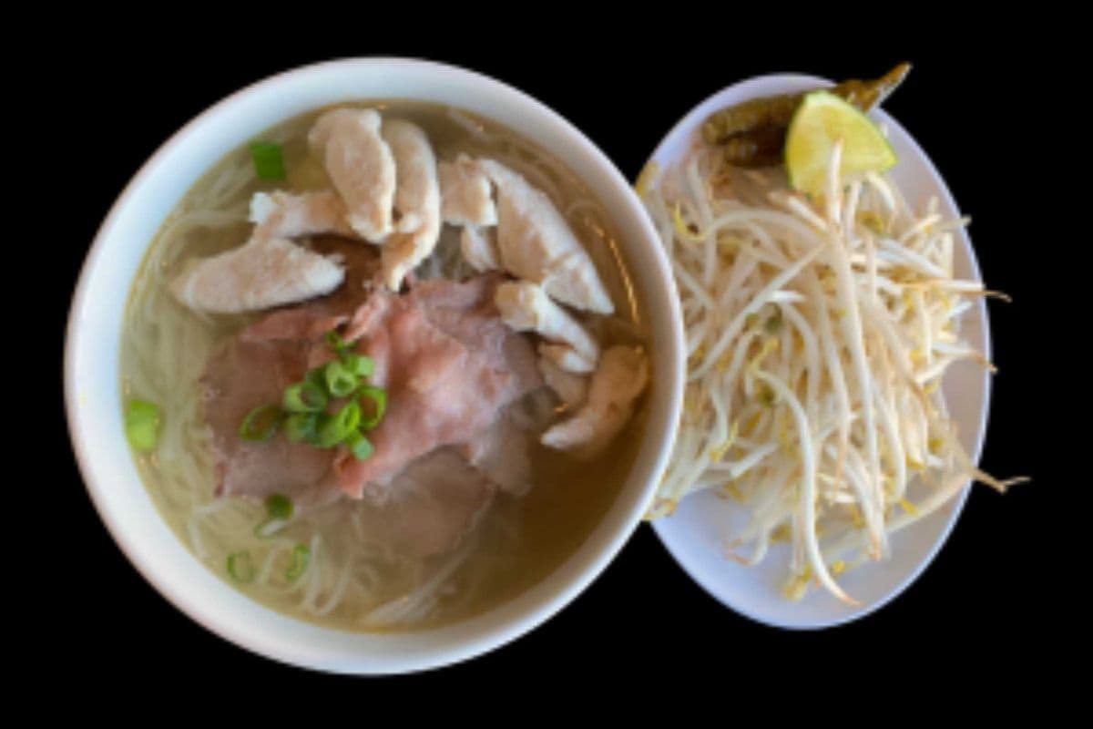 29. Noodle Soup with Rare Beef and Chicken