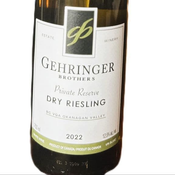 Gehringer Brothers Dry Riesling (OL)
