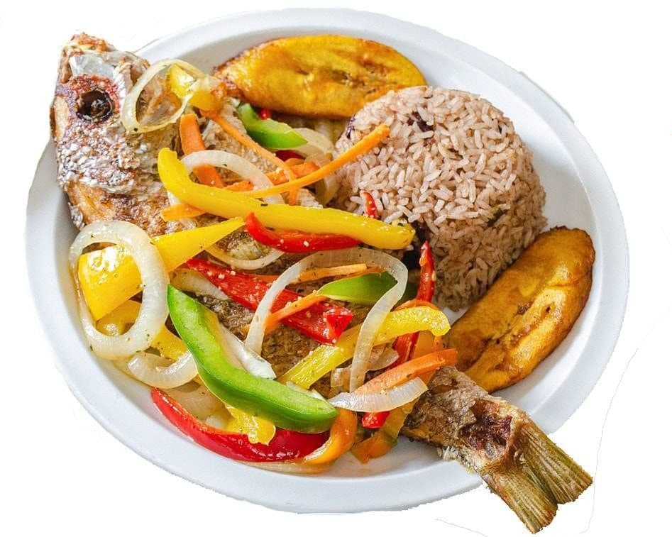 Brown Stew Snapper Fish Meal