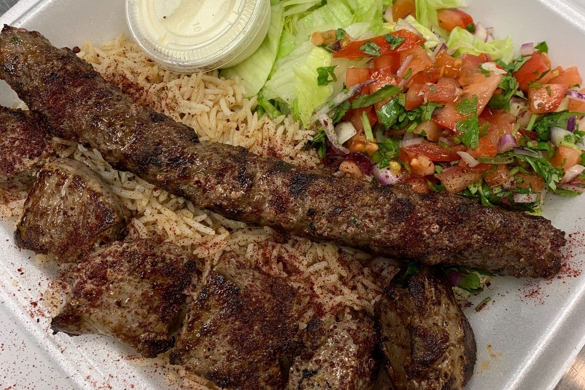 Sultani Kabob plate