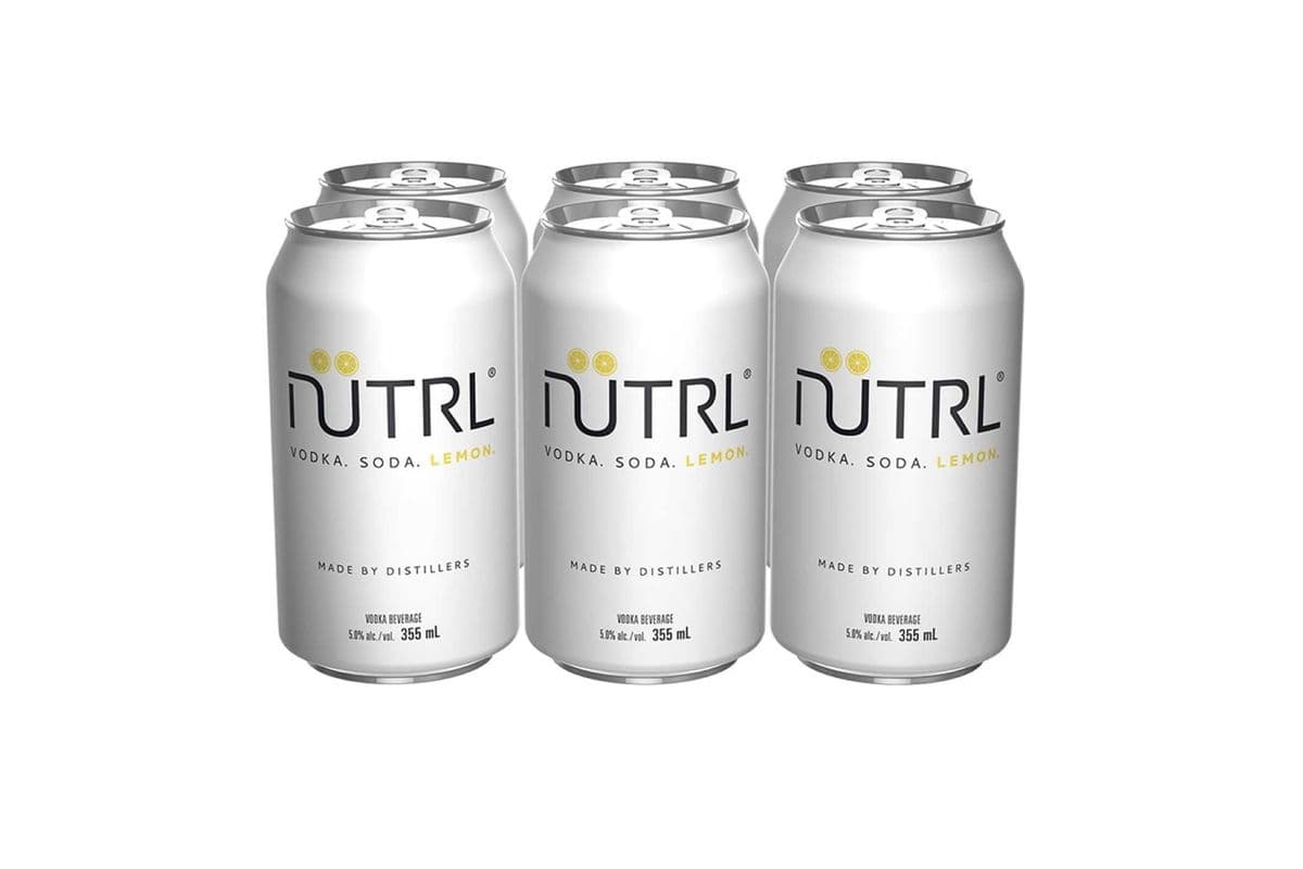 Nutrl Vodka Soda-Lemon (6 x 355 ml Cans)