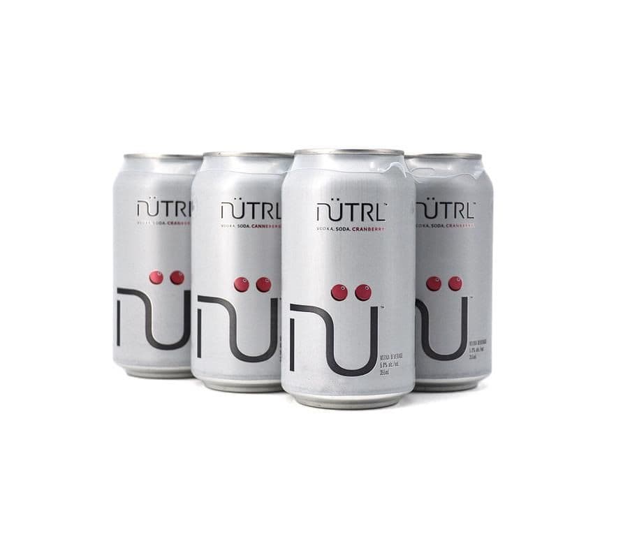Nutrl Vodka Soda Cranberry (6 Cans) (6 x 355mL)