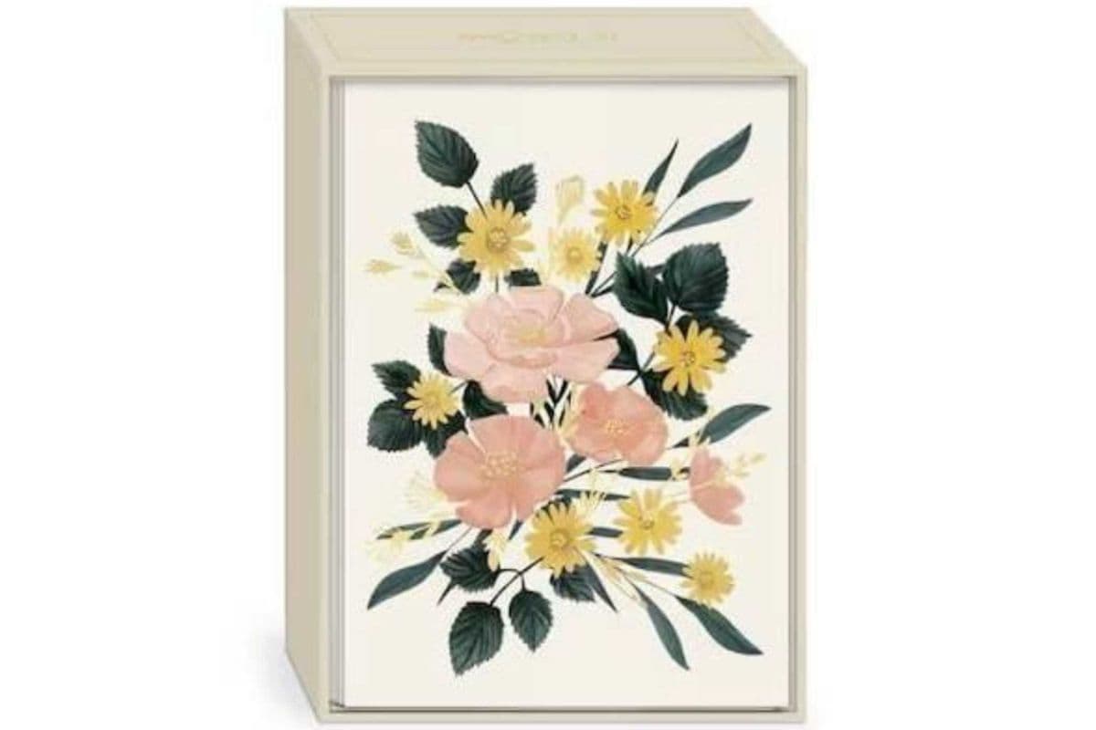 Spring Garden Cream Bouquet Card - 1 Unit