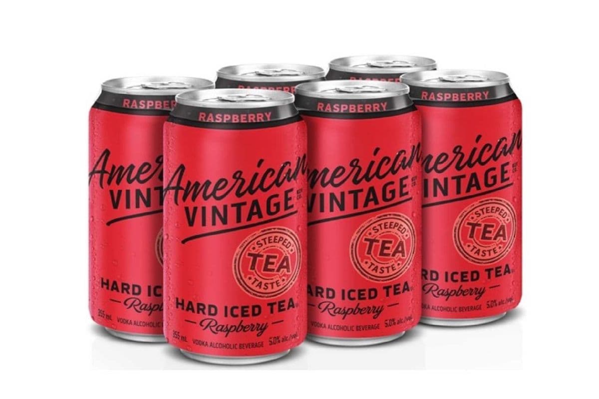 American Vintage Hard Raspberry Iced Tea-6PK (6 x 355ml)