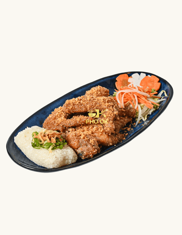 K10. Fish Sauce Glazed Chicken Wings with Sticky Rice