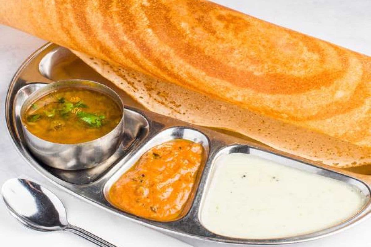 Butter Garlic Spread Masala Dosa