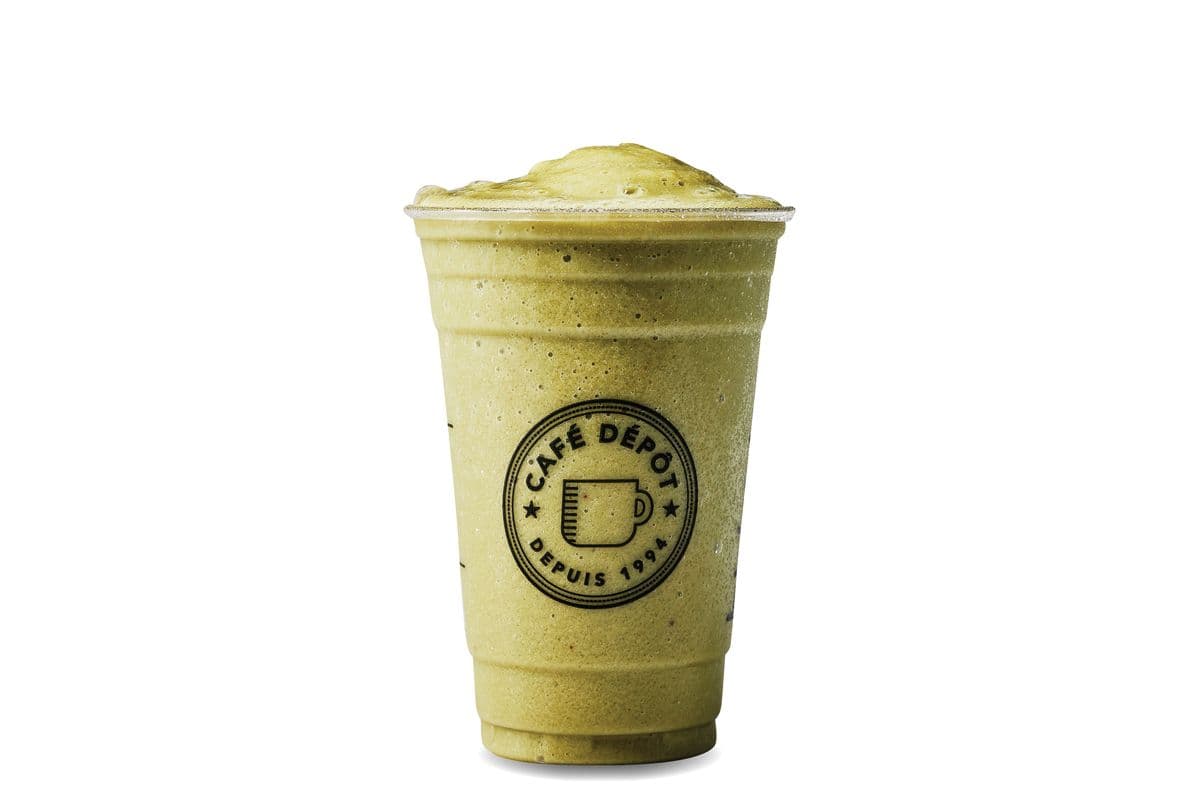 Frappé au matcha banane / Banana Matcha Frappe