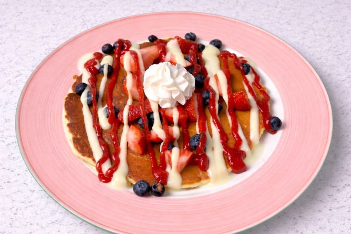 DOUBLE BERRY PANCAKES (One Pancake)