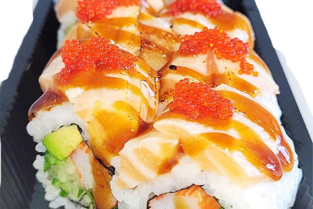 G11. Teriyaki Torched Salmon Roll