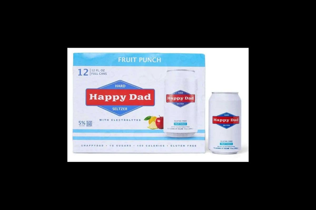HAPPY DAD HARD SELTZER FRUIT PUNCH (12 x 355ML)