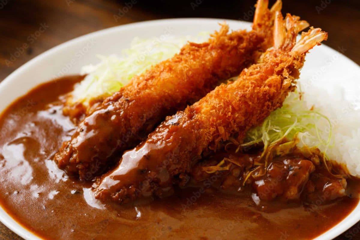 Fried Shrimp Curry エビフライカレー