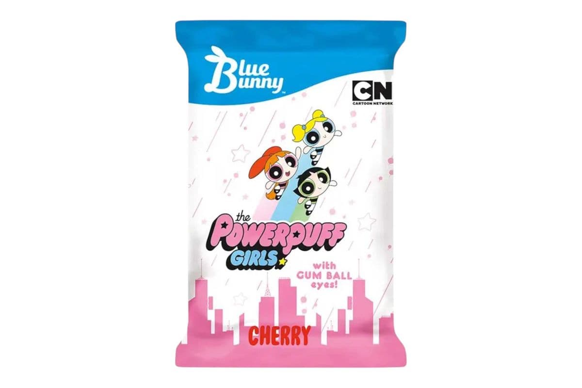 Blue Bunny The Power Puff Girls With Gum Balls Cherry Flavour (110ml) (90 Cal)