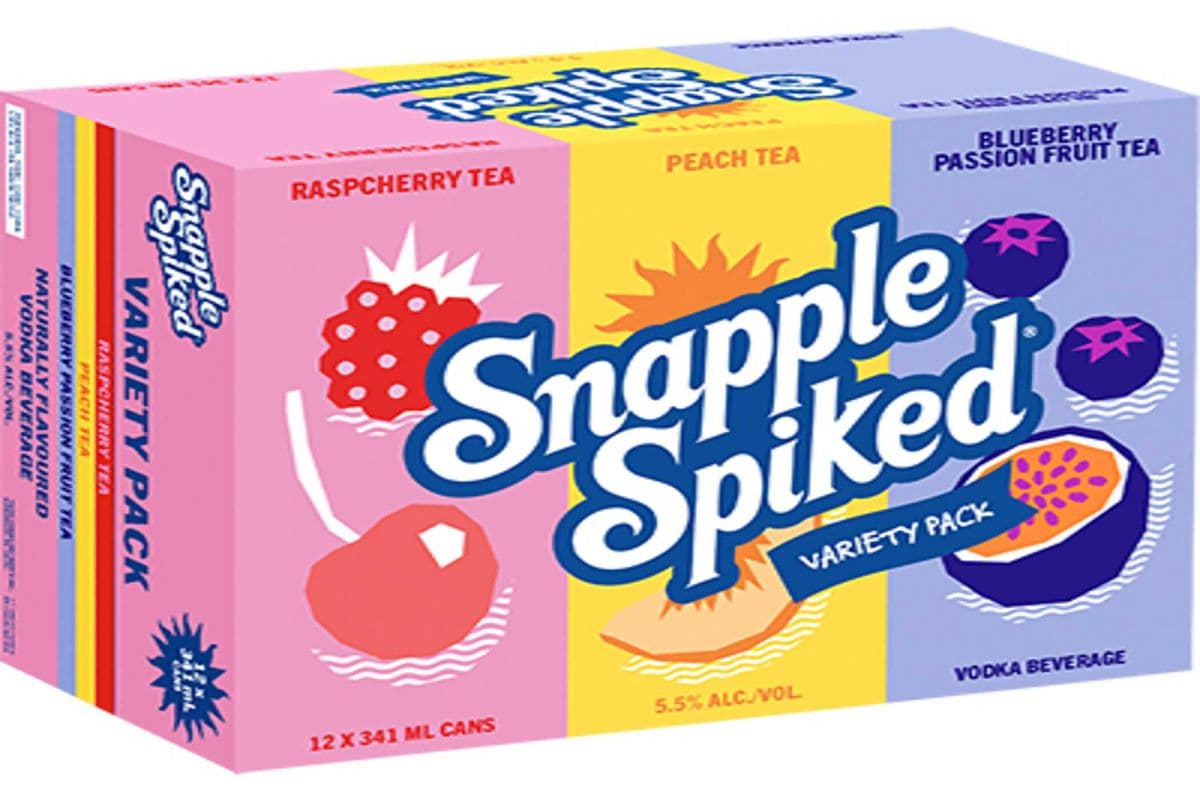 (NEW) SNAPPLE SPIKED VARIETY PACK 12X355ML (12 x 355ML)