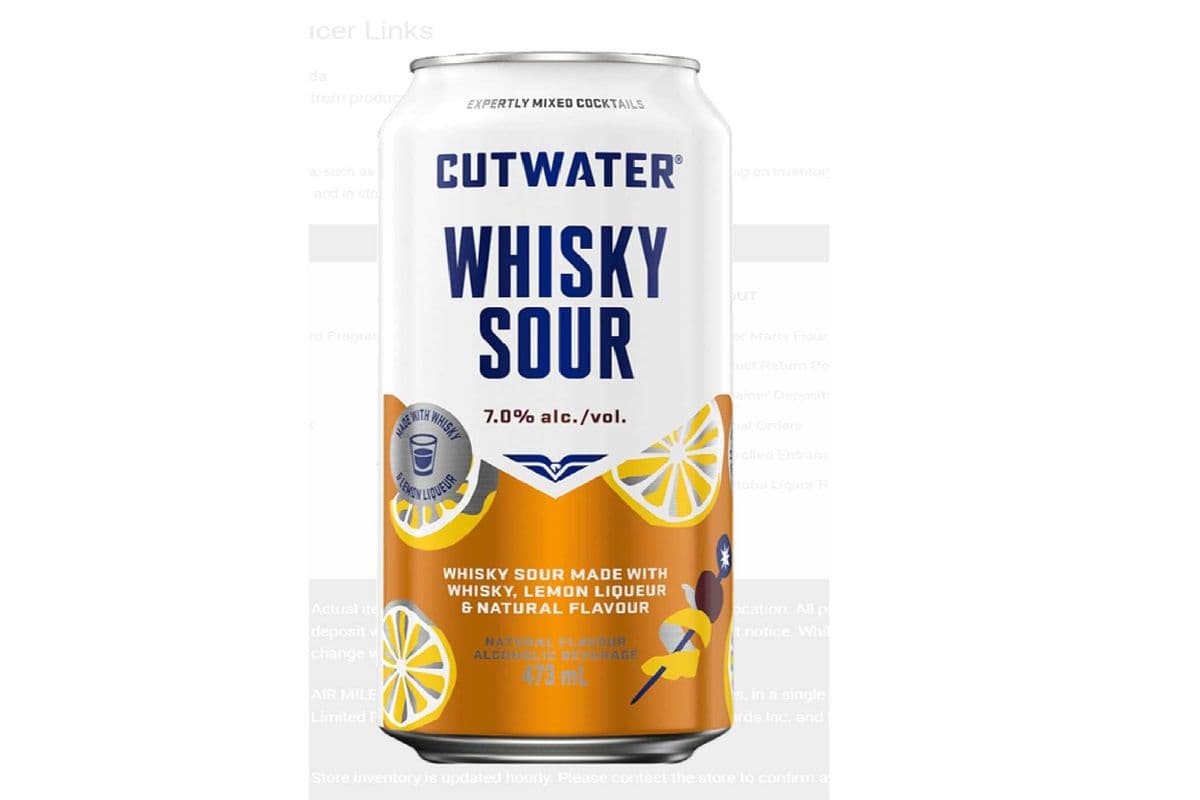 Cutwater Whisky Sour (1 x 473 ml can)