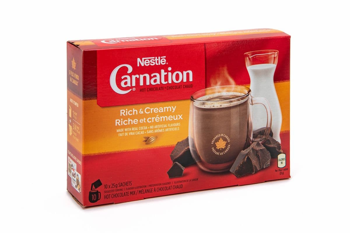 Nestle Carnation Hot Chocolate (10 x 25 gm)