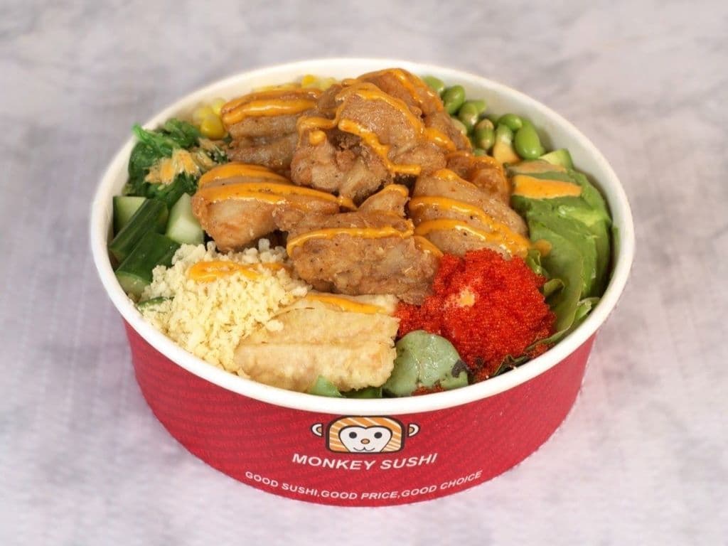 SPICY CHICKEN KARAAGE POKE