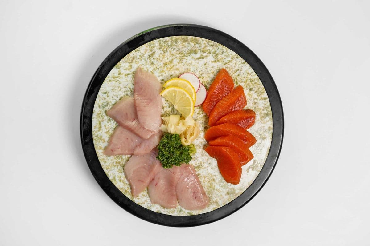 Tuna and Sockeye Salmon Sashimi