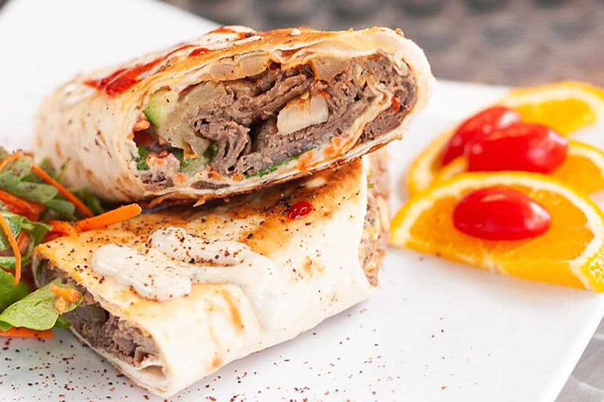 Lamb & Beef Shawarma Large Wrap