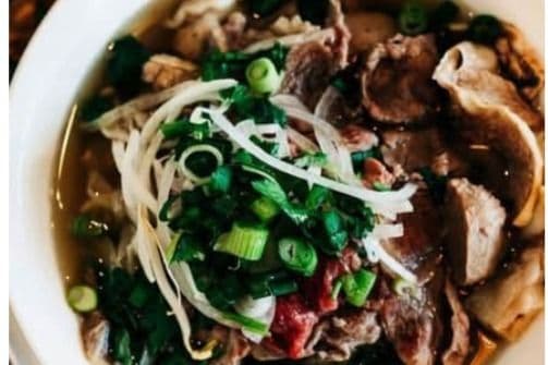 P40C Peanut Satay Pho City Special Noodle Soup