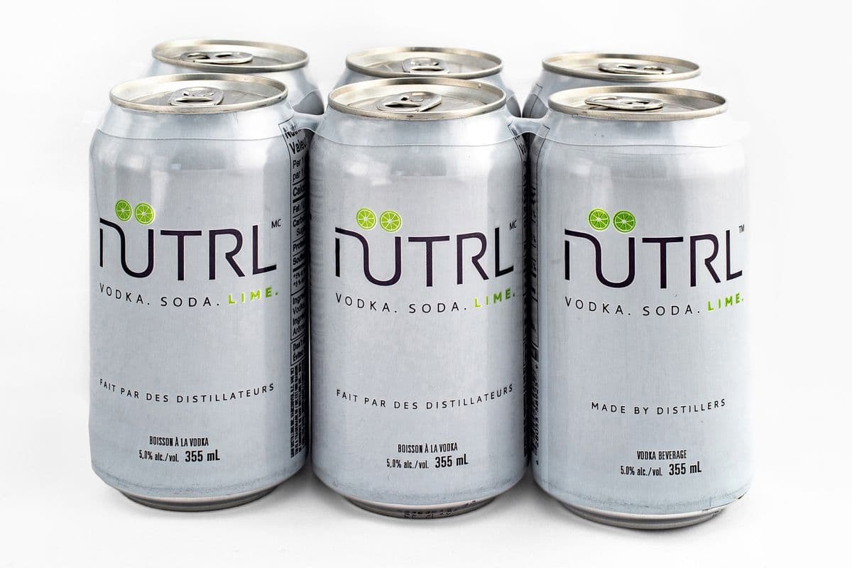 Nutrl Lime Vodka Soda (6 Cans) (6 x 355ml)