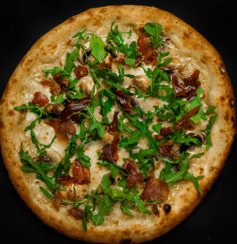 Pizza 12" au prosciutto bianca / 12" Prosciutto Bianca Pizza