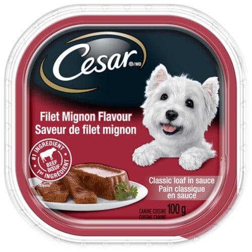 Cesar Cuisine Canine Saveur de Filet Mignon 100g/ Cesar Dog Food Filet Mignon Flavour 100g