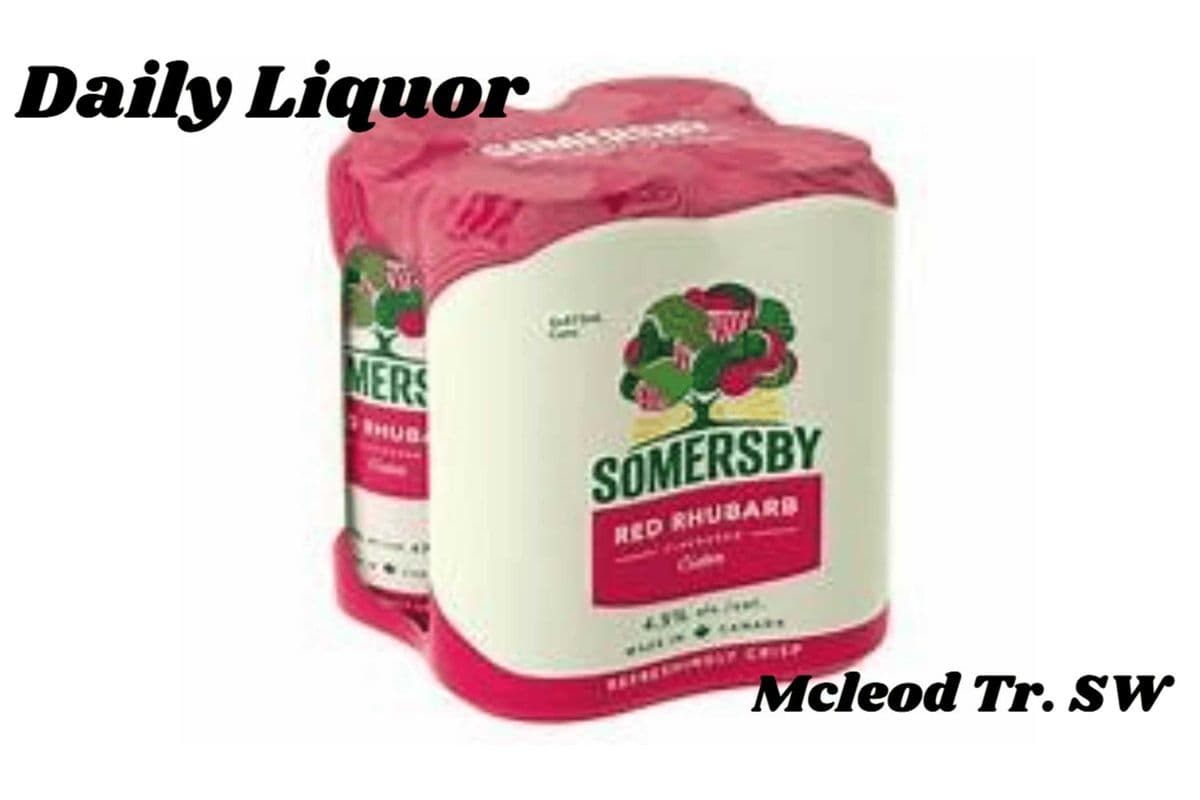 SOMERSBY RED RHUBARB 4 CANS (1 x 473ML)