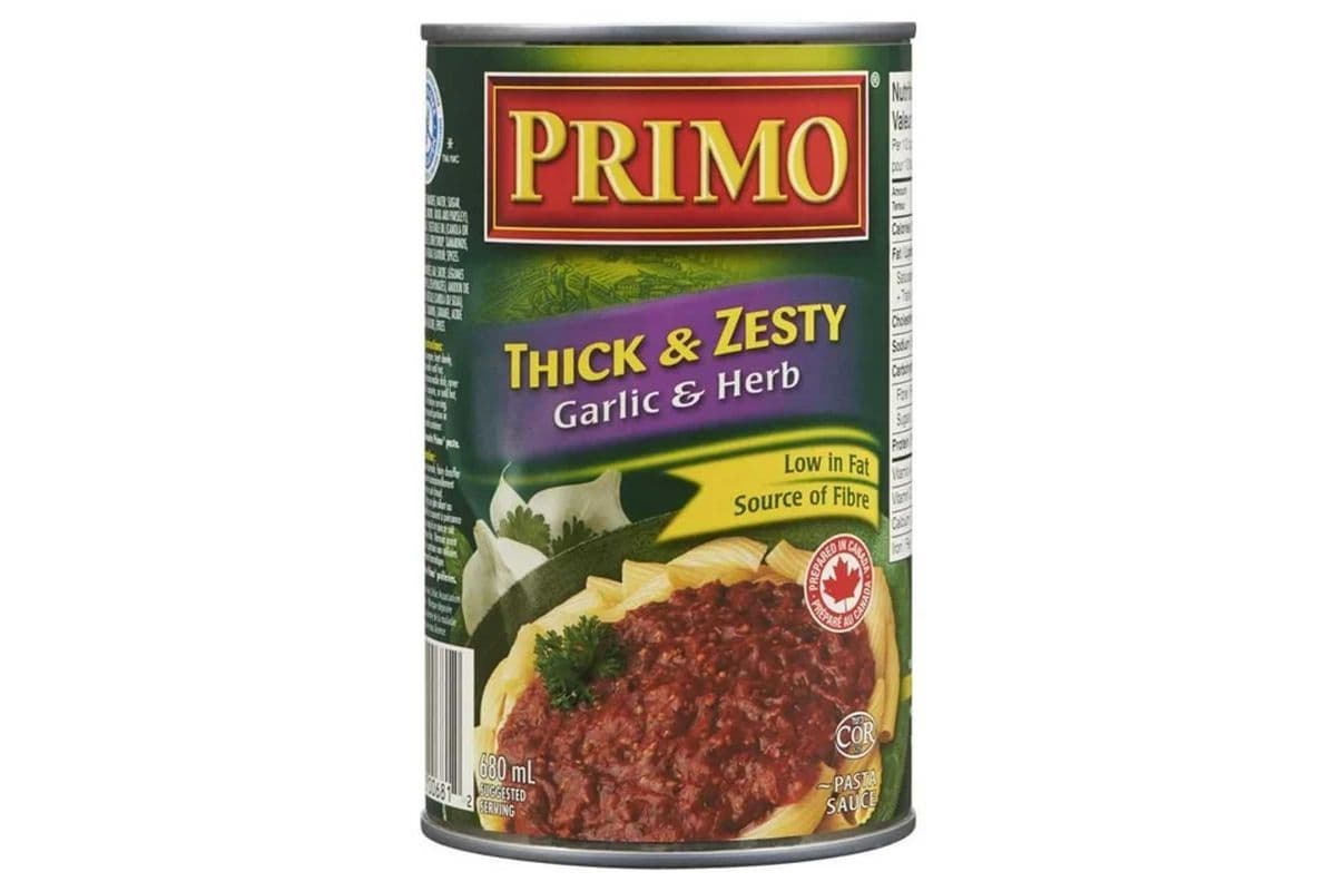 Pasta Sause Primo, thick and zesty