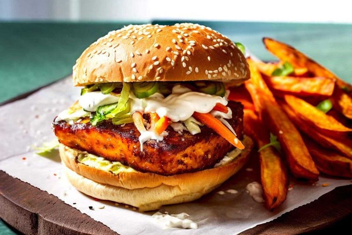 Paneer Burger Combo with Fries